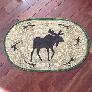 Sisal moose rug.